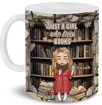 3D Personalized Book Lover Gifts - Book Lovers Gift For Bookworm, Readers, Librarians, Bookish - Effect Library