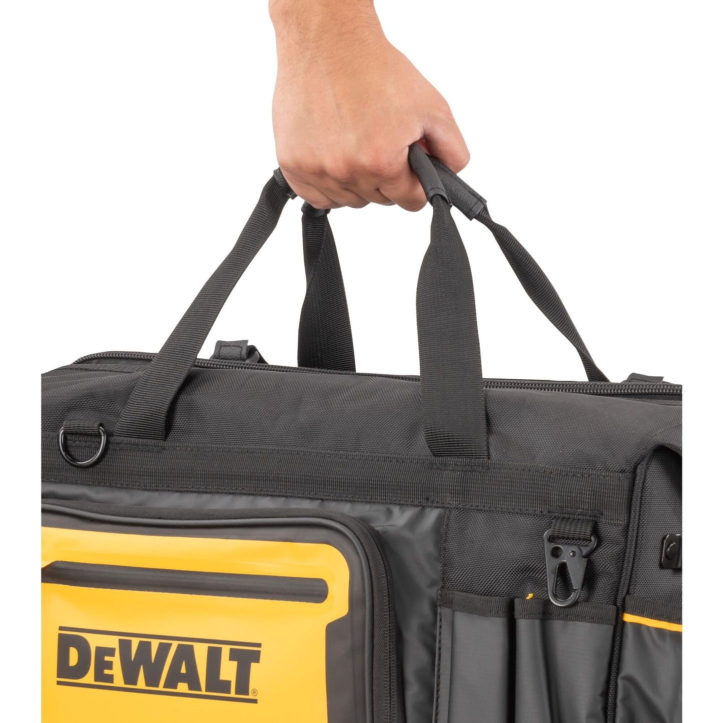 DEWALT Tool Bag, Water Resistant, Hard Bottom, 20-inch, Professional Tool Tote with Organization (DWST560104)