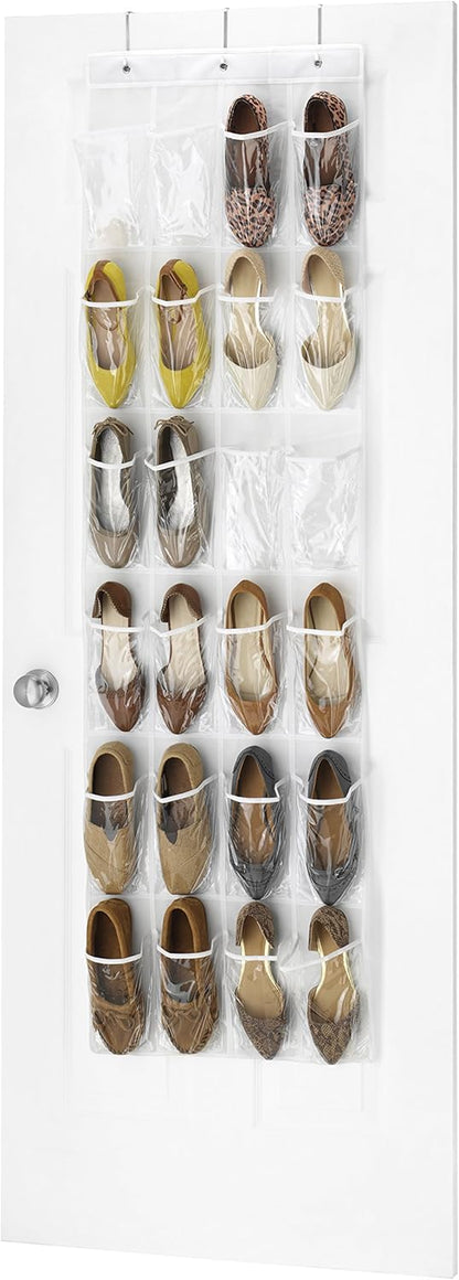 24 Whitmor Pocket Over the Door Shoe Bag