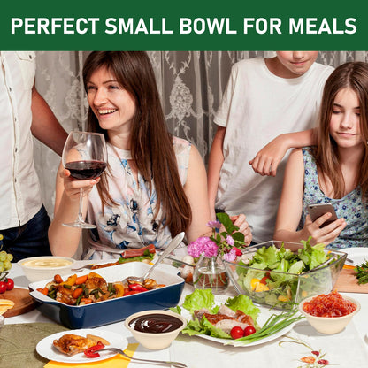 Bionutrio 6 oz Small Disposable Bowls, 300 Pack Bulk Paper Bowls for Chili, Sauce, Cereal, Compostable Eco-Friendly Bagasse Bowl, Microwavable, Leak-Proof, Sturdy