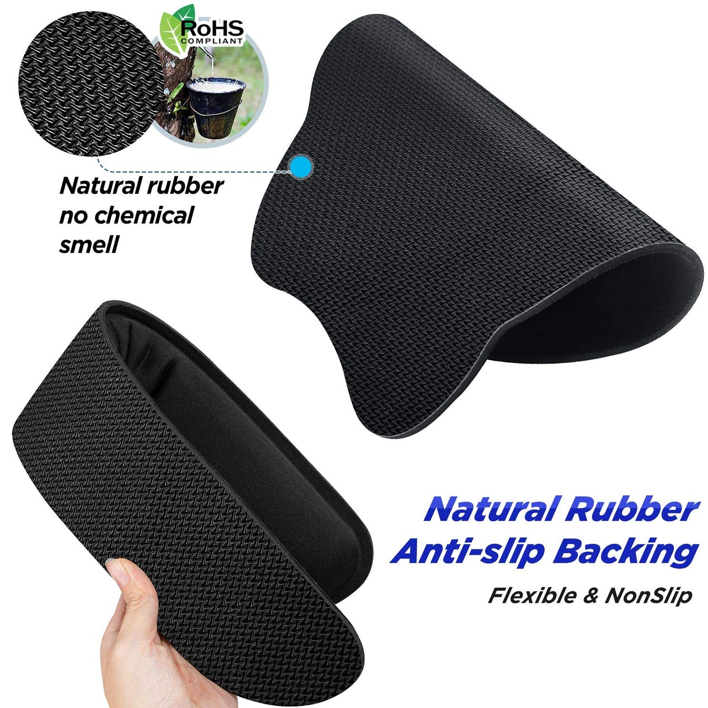 Gimars Upgrade Enlarge Superfine Fibre Soft Smooth Gel Ergonomic Mouse Pad Wrist Support and Keyboard Wrist Rest for Computer, Laptop, Mac, Gaming and Office, Durable, Comfortable and Pain Relief