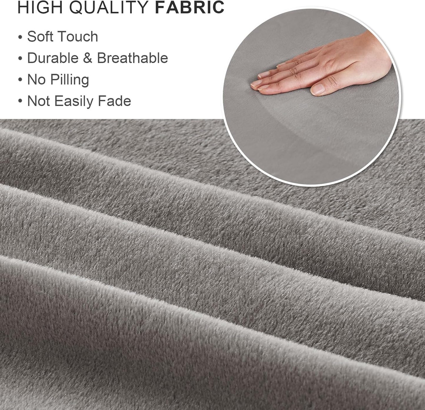 NICEEC Spandex Stretch Piano Bench Cover with Skirt Removable Ottoman Cover Rectangular Washable Stool Slipcover