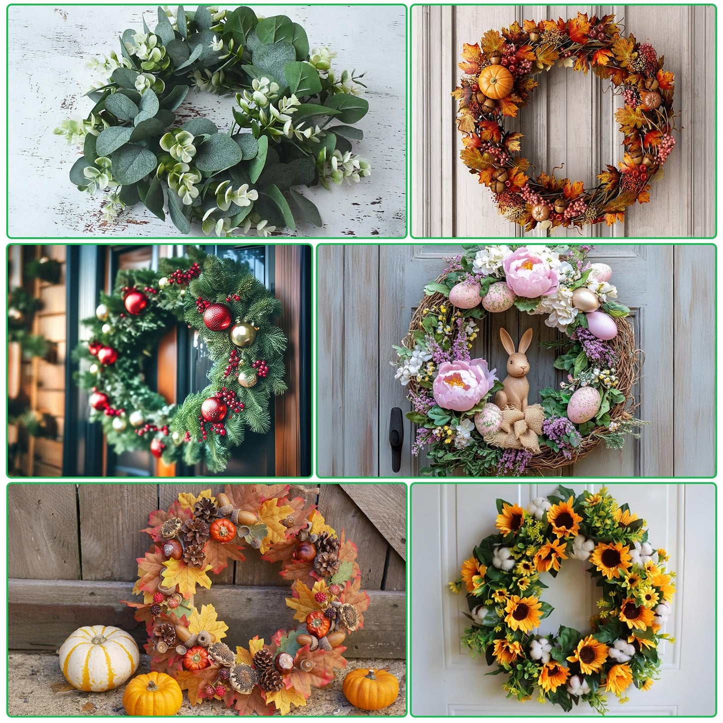 12PCS 10 Inch Metal Wire Wreath Frame, Round Steel Form for Christmas Crafts Floral Decorations Home Garden Wedding Party