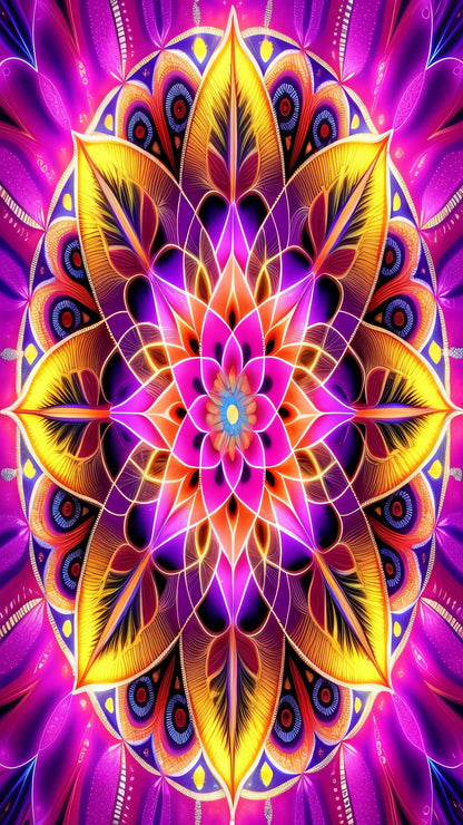 ZHUMUTO Large 5D Diamond Art Painting Kits for Adults,15.7x27.5inch Mandala A DIY Full Round Drill Diamond Dots Large Size,Big Gem Art and Crafts for Home Wall Decor Gifts