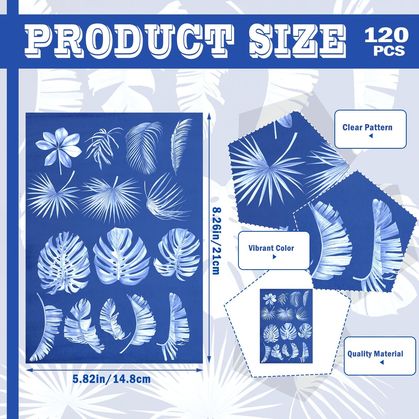 Engrowtic 240 Sheets Sun Print Paper Kit Cyanotype Paper Set High Sensitive White Solar Activated Nature Sun Printing Drawing Kit for Adults Crafts DIY Project