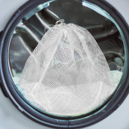 EXCEART Mesh Laundry Bag, Drawstring Washing Bags for Bra Lingerie, Travel Storage Organizer for Washing Machine