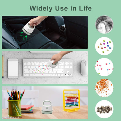 Diamond Painting Tools for Drill Quicker Picker, Luxiv Diamond Painting Accessories Tool for Sweep Spilled Diamonds Picker Vacuum Quicker Picker Organizer Spilled Drill with USB Charger, Brush (Green)
