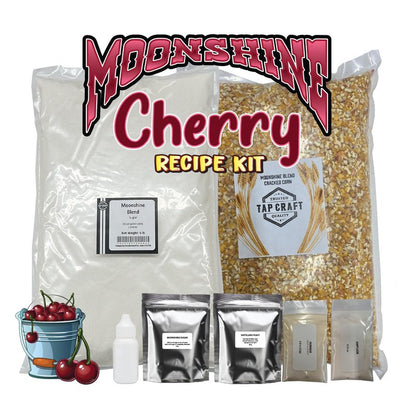 Tapcraft – Complete Cherry Moonshine Mash Recipe Kit – DIY Cherry Moonshine Making at Home – Perfect Gifts for Him & Her – Make Your Own Moonshine – Homemade Alcohol Kit