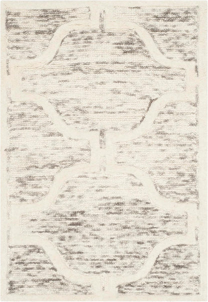 SAFAVIEH Cambridge Collection Accent Rug - 2' x 3', Light Brown & Ivory, Handmade Moroccan Distressed Wool