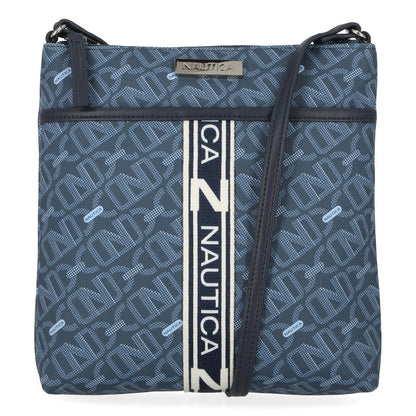 Nautica Lakeside Signature Jaquard North South Crossbody Bag