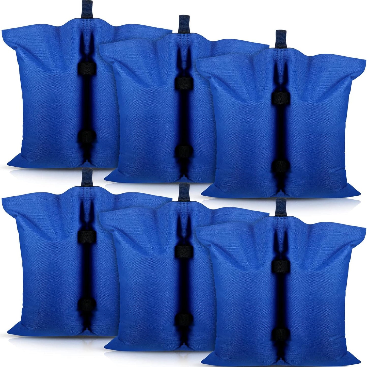 Woanger Extra Large Canopy Weights, 112 Lbs Heavy Duty Sand Bags for Pop Up Tent, 6 Pcs (Blue)
