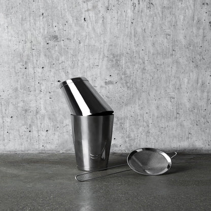 Viski Cone Strainer, Fine Mesh Stainless Steel Bar Tool, Small Cocktail Strainer, 9.24in
