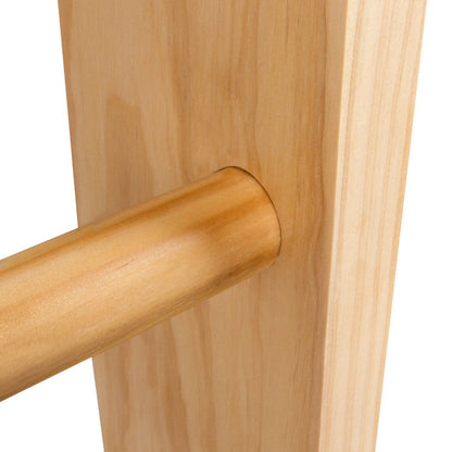 Wooden Swedish Ladder - Stall Bars Set for Physical Therapy & Gymnastics with Swing Set and Fixed Pull-up bar - Sport Complex (KN-2)