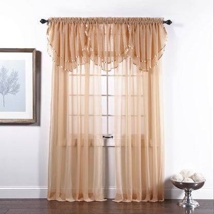 Stylemaster Elegance Sheer Voile Panel, 60" x 95", White