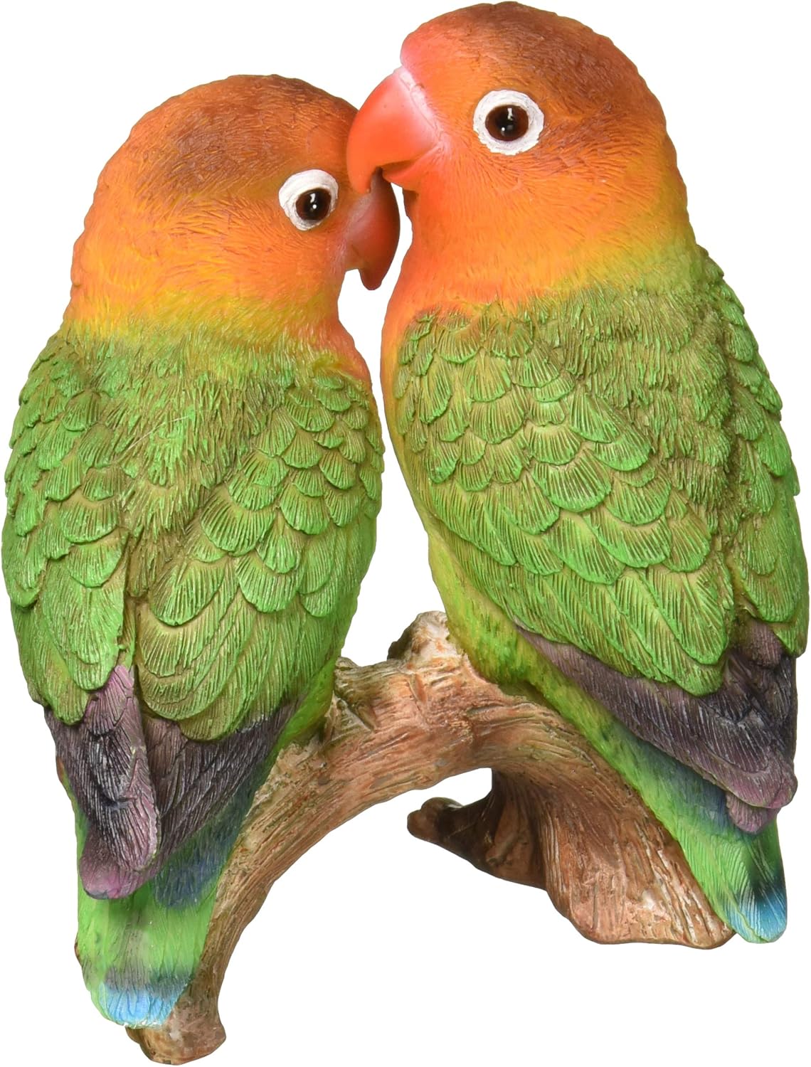 Hi-Line Gift Ltd Orange Parrots on Branch Statue