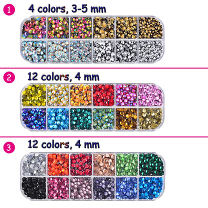 Epesl Bedazzler Kit with Rhinestones, Hot Fixed Gems Craft Applicator - Diamond Painting Pen, Wax Pencil, Tweezers, Tray, Cleaning Brush, Picker Rhinestones Crystals for DIY Clothes Shoes