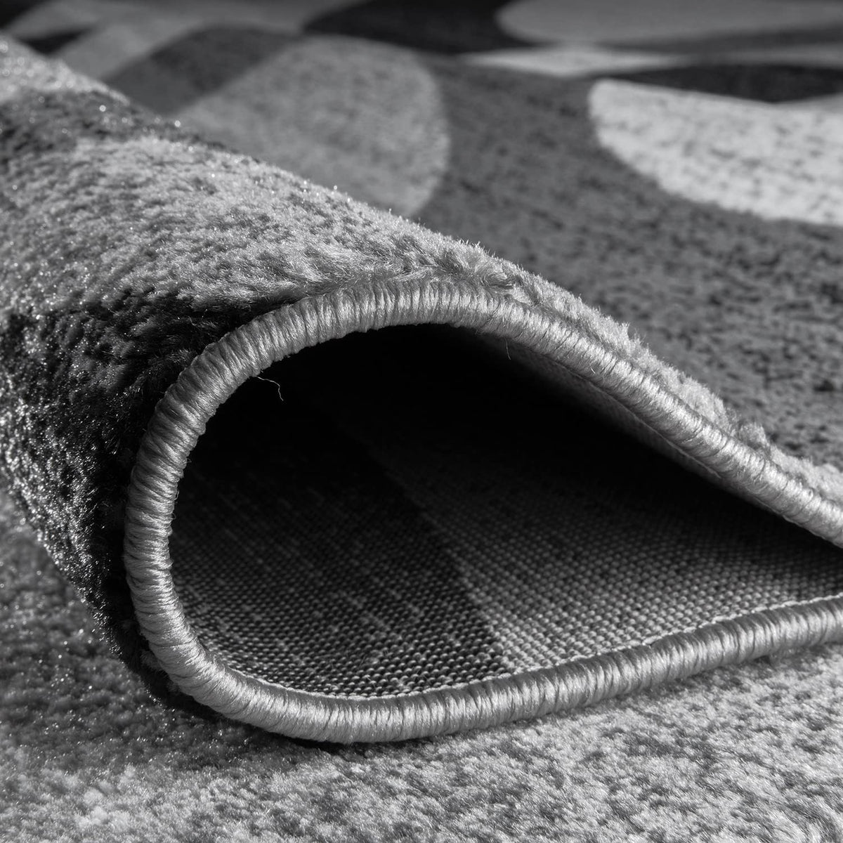 Rugshop Contemporary Abstract Circles Perfect for high Traffic Areas of Your Living Room,Bedroom,Home Office,Kitchen Area Rug 10' x 14' Gray