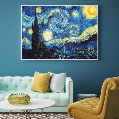 OWAY Full Drill 5D Diamond Painting 20X16 inch, Paint by Number Kits Starry Night Diamond Painting Kits for Home Wall Decor