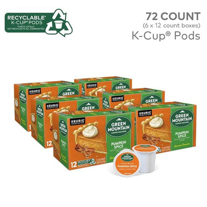 Green Mountain Coffee Roasters Pumpkin Spice Seasonal Selection - 72 Count Coffee Pods