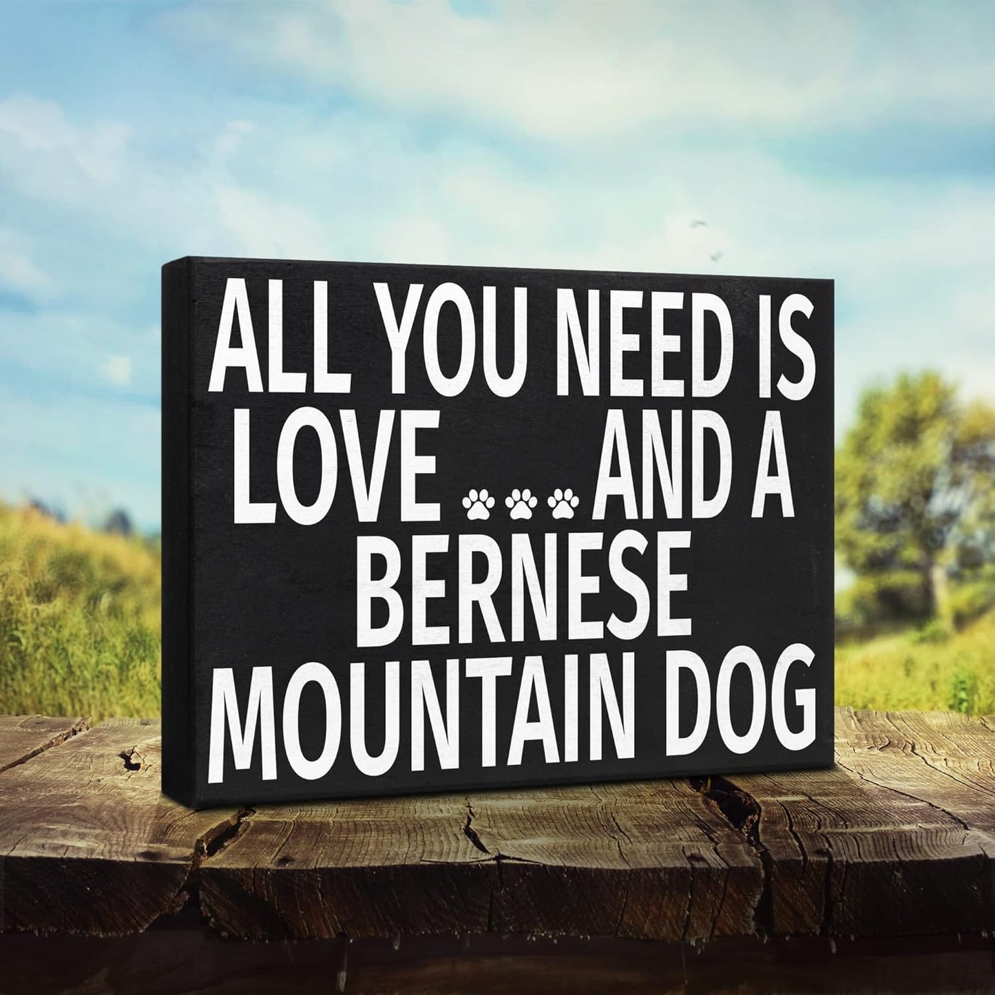 JennyGems Bernese Mountain Dog Gifts - All You Need is Love and a Bernese Mountain Dog, Made in USA
