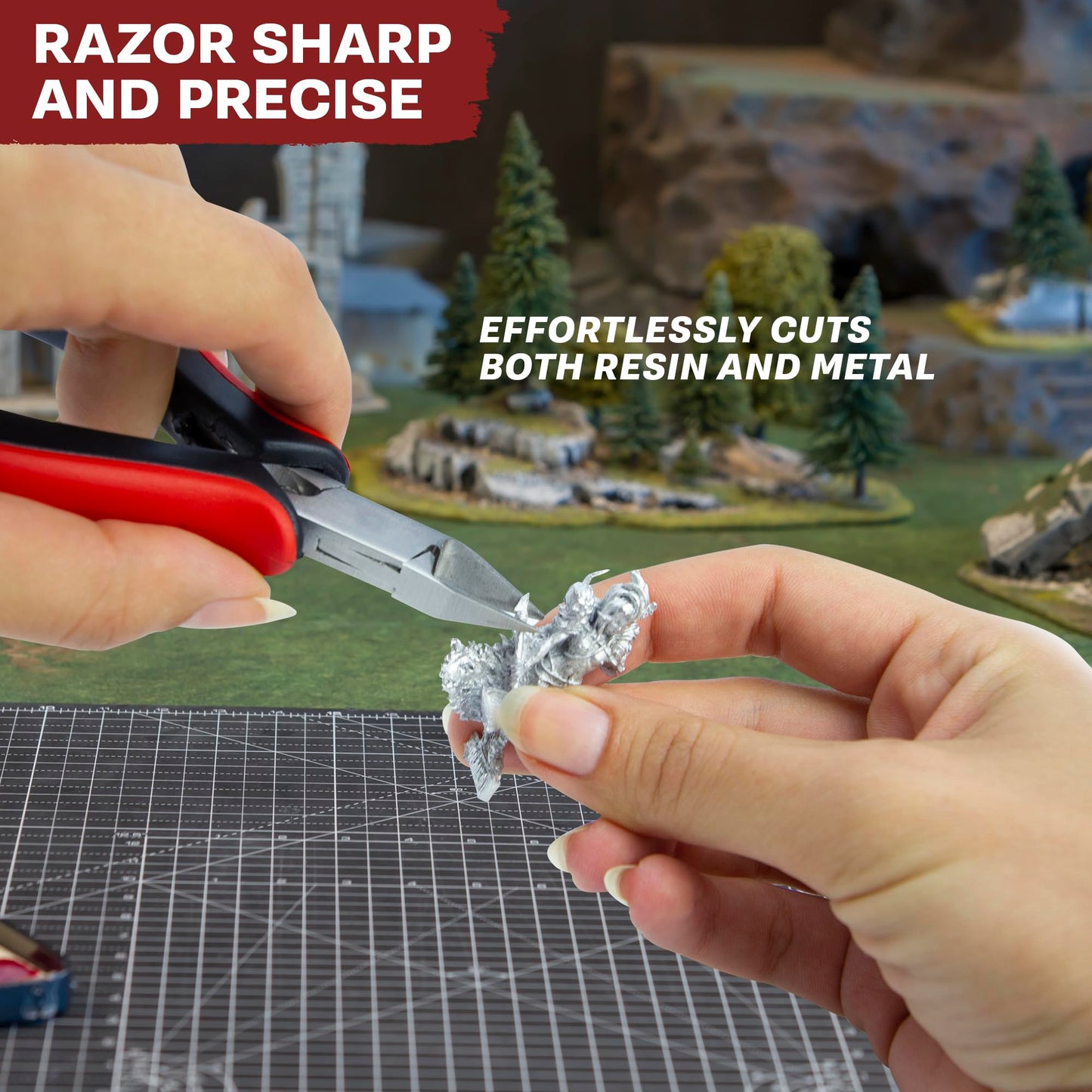 The Army Painter | Precision Side Cutters | Cutters for Plastic, Resin and Metal Figurines - Stainless Steel Precision Tool for Assembling Wargames Table Figures