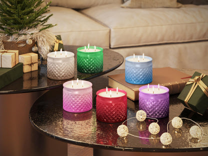 Candle-lite Holiday Scented Candles, Merry Morning Scent, 10 oz 3-Wick Jar Candle, Proudly Poured in The USA, Christmas Home Decor Candle, 40 Hours of Burn Time, Holiday Gift for Men and Women