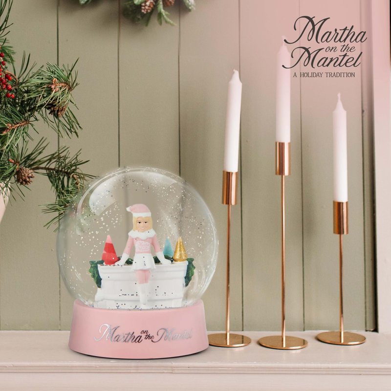 Martha Stewart Snow Globe Christmas - Martha on The Mantel Christmas Decor, Funny Collectible, Secret Santa Collectible, Snowglobes