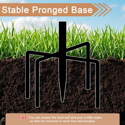 Metal Bird Bath by [Brand Name] - 13" Removable Bowl with Stable Stake | Easy to Clean Garden Decor