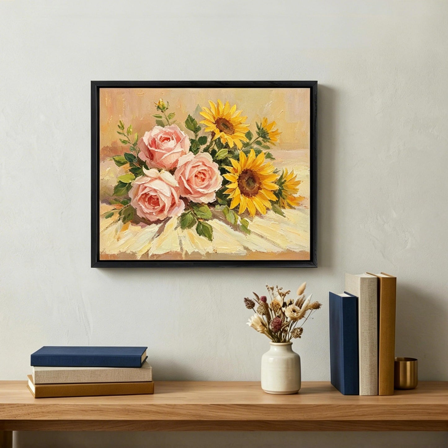 CCPEAR 8x10 Canvas Frame, Black Floating Frames for Finished Canvas Painting, Vertical or Horizontal Wall Hanging Floater Frame with Adhesive Velcro for wall Art, 1 Pack.