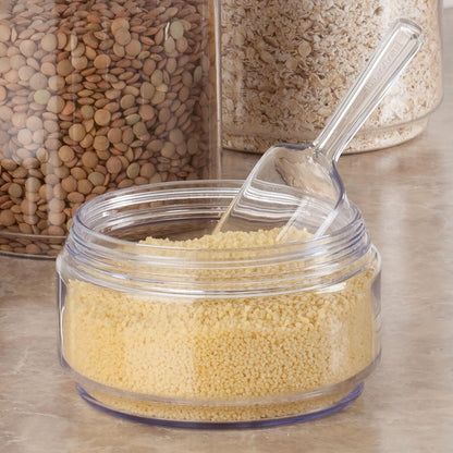 iDesign BPA-Free Plastic Multi-Purpose Measuring Scoops, 2 Tablespoon, Clear (Set of 5)