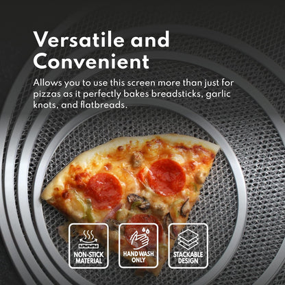 New Star Foodservice Restaurant-Grade Aluminum Pizza Baking Screen, 20-Inch (Pack of 1)