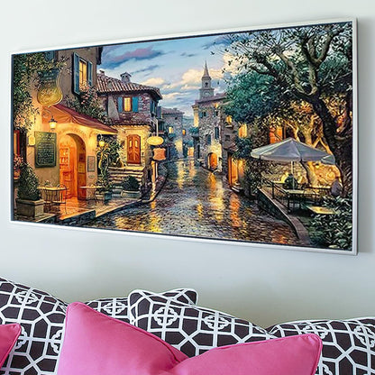 YALKIN 5D Diamond Painting Kits for Adults, Large Street View Diamond Art Kits Full Drill Diamond Painting Kit for Adult Beginners, DIY Crystal Picture Art for Home Wall Decor 40 x 70cm/15.7 x 27.6in