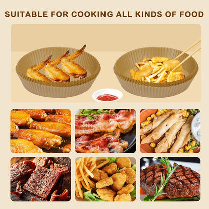 SIUDANGKA Air Fryer Liners - 125 Pcs Disposable Paper Liners for 4-8QT Ninja Air Fryers