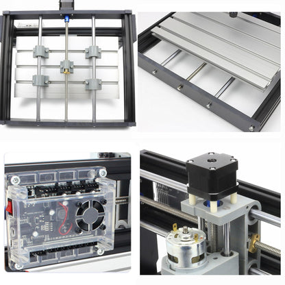 CNCTOPBAOS CNC 3018-PRO Wood Router Kit 3 Axis USB DIY Mini Desktop Engraver Milling Engraving Machine Woodworking Carving Cutting Plastic Acrylic PCB PVC GRBL Control 300x180x45mm