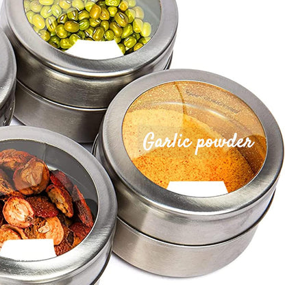 Clear Spice Jar Labels, Preprinted Waterproof Stickers for Organizing Kitchen and Pantry Herbs