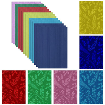 Spakon 32 Sheets Sun Print Paper Cyanotype A4 A5 Solar Drawing Paper Sensitivity Nature Printing for Adults Arts Crafts DIY Project
