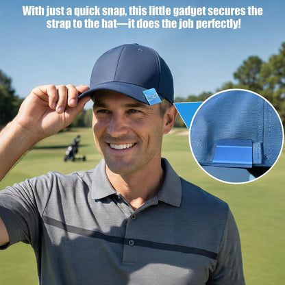 10 Pack Hat Brim Clips, Blank Aluminum Hat Clips for Laser Engraving, Hat Accessories, Golf Hat Clip Blanks for DIY, Vinyl, UV Printing, Small Business & Personalized Gifts (Blue)