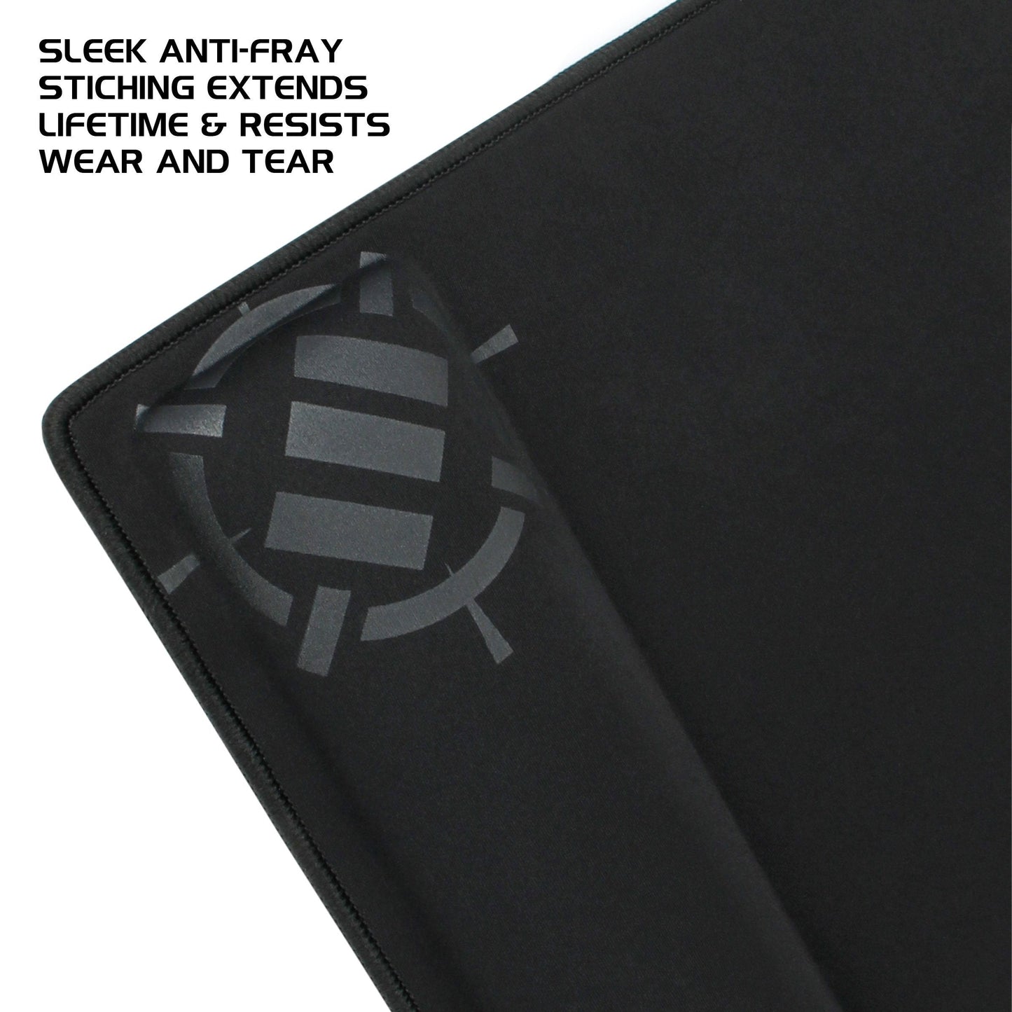 ENHANCE XXL Large Mouse Pad for Desk with 2XL Ergonomic Memory Foam Wrist Rest Support (31.5 x 13.78 x 1 inches) - Desk Pad with Anti-Fray Stitching & Soft Cushion Mat Surface, Designed in The U.S.