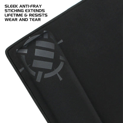 ENHANCE XXL Large Mouse Pad for Desk with 2XL Ergonomic Memory Foam Wrist Rest Support (31.5 x 13.78 x 1 inches) - Desk Pad with Anti-Fray Stitching & Soft Cushion Mat Surface, Designed in The U.S.