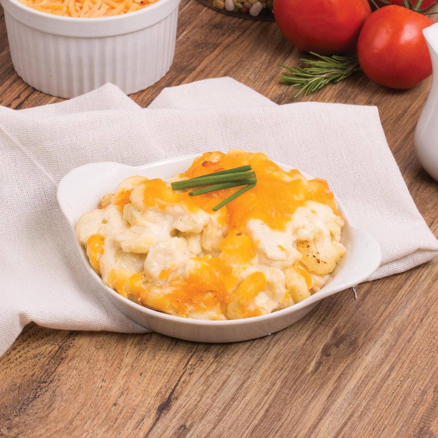 HIC Kitchen Set of 6 Round Au Gratin Baking Dishes, Fine Porcelain, 4-Ounce