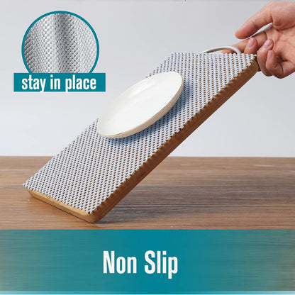 Shelf Drawer Liner Non-Adhesive, Non-Slip Durable Size 17.7 Inches X 10 Feet for Kitchen and Desks