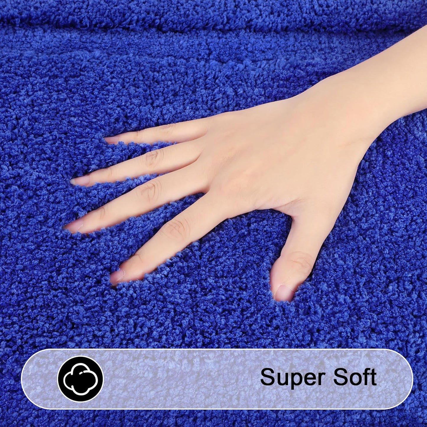 SHACOS Super Soft Bathroom Runner Rugs, 20x47 inch Non Slip Washable Bath Mats, Microfiber Long Bathroom Mats for