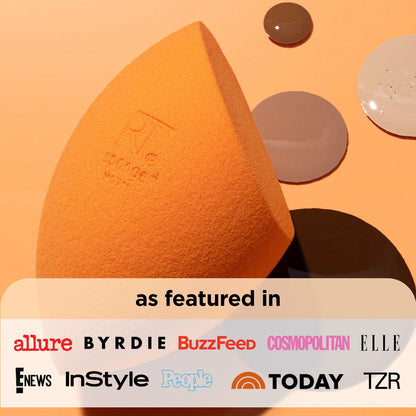 Real Techniques Miracle Complexion Sponge, Beauty Sponge For Makeup Blending & Foundation Application, Full Coverage, Streak-Free Professional Makeup Tool, Cruelty Free, Vegan, Latex Free, 2 Count