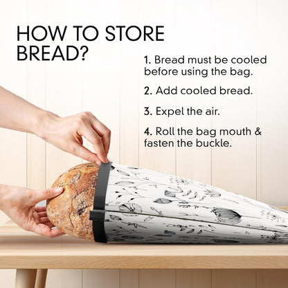 '-Pack 2- Riccle Reusable Beeswax Bread Bags for Sourdough and Homemade Bread Of Durable and Waxed for Fresh Artisan