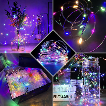 12 Pack 7Ft 20 3 Fairy Lights LED Twinkle String Lights Modes Battery Operated Waterproof Firefly Starry for Mason Jar