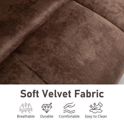 Oversized Power Recliner Chair for Big and Tall 400 LBS, 25.5" Extra Wide Electric Lift Chair with Heat and Massage, Dual Motor 180° Lay Flat Recliner Living Room Sofa, Velvet Big Lift Recliner