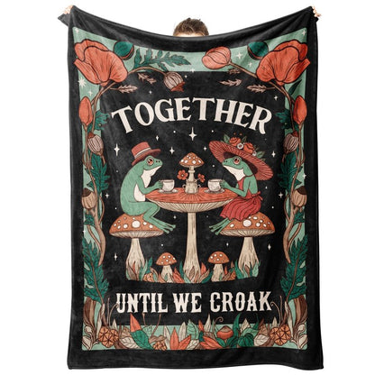 SteadStyle Valentine's Day Gifts for Her Him, Wedding Anniversary Birthday Frog Blanket for Couples Boyfriend Girlfriend, Romantic I Love You Gift for Wife Husband, Couch Picnic Home Decor 60X50