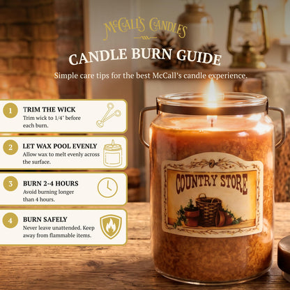 McCall’s Candles | Vanilla Bourbon | 16 oz Two-Wick Scented Candle | USA-Poured | Vintage Mason Jar with Carrying Handle | Warm Vanilla, Honey & Bourbon Fragrance