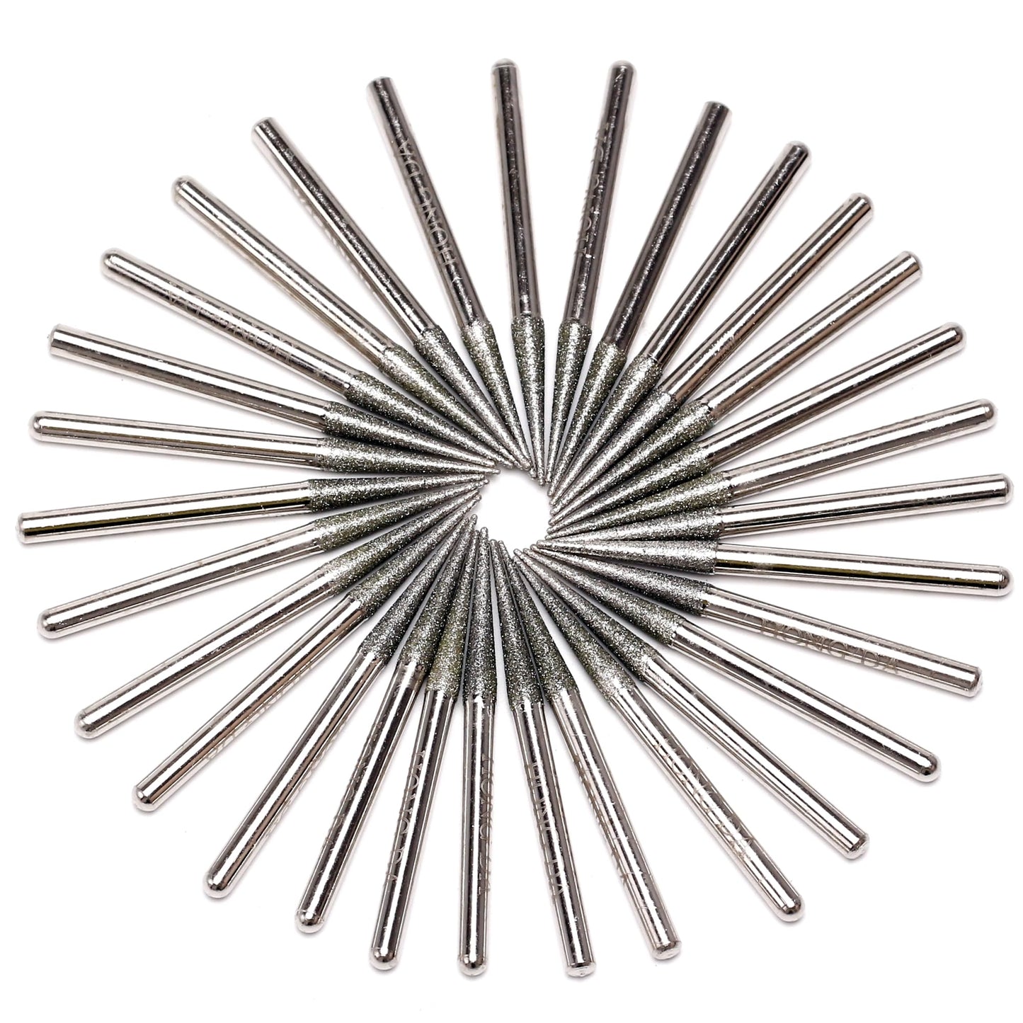 30-Piece Diamond Drill Bits Set for Jewelry Making Sea Glass Shells Gemstones Diamond Tipped Drill Bits for Dremel Rotary Tools Glass Ceramic Stone