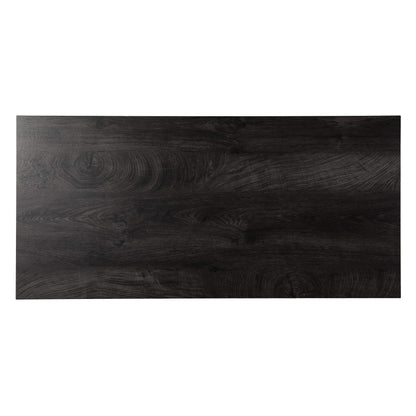 SEI Furniture - Hapsford Writing Desk - Transitional Design, Black Iron and Wood - Ideal for Home Office, Bedroom (HO1142637)